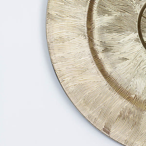 Base de Plato Leafs Dorado JM6189 Miolé Home