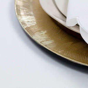 Base de Plato Leafs Dorado JM6189 Miolé Home
