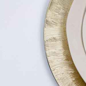 Base de Plato Leafs Dorado JM6189 Miolé Home