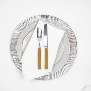 Base de Plato Navidad Plata Plateado JM6190 Miolé Home