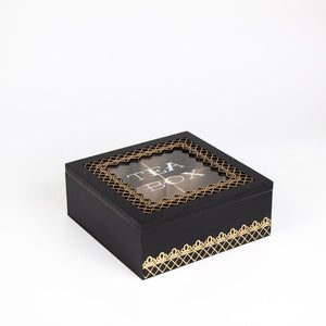 Caja de Te box cuadrada 18X17.6X7CM JM6085 Miolé Home