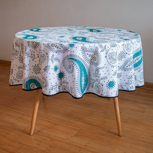 Mantel Antimanchas India Redondo Redondo - 6 Personas (180cm) DA608R Miolé Home