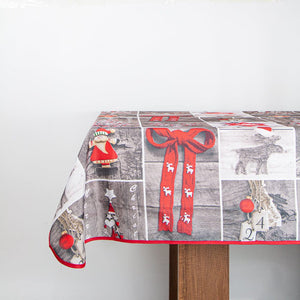 Mantel Antimanchas Adornos Rectangular - 4 Personas (150x230cm) DA004N Miolé Home