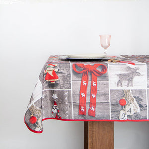 Mantel Antimanchas Adornos Rectangular - 4 Personas (150x230cm) DA004N Miolé Home