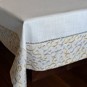 Mantel Círculos Navideños Rectangular - 8 Personas (180x270cm) ZO996D Miolé