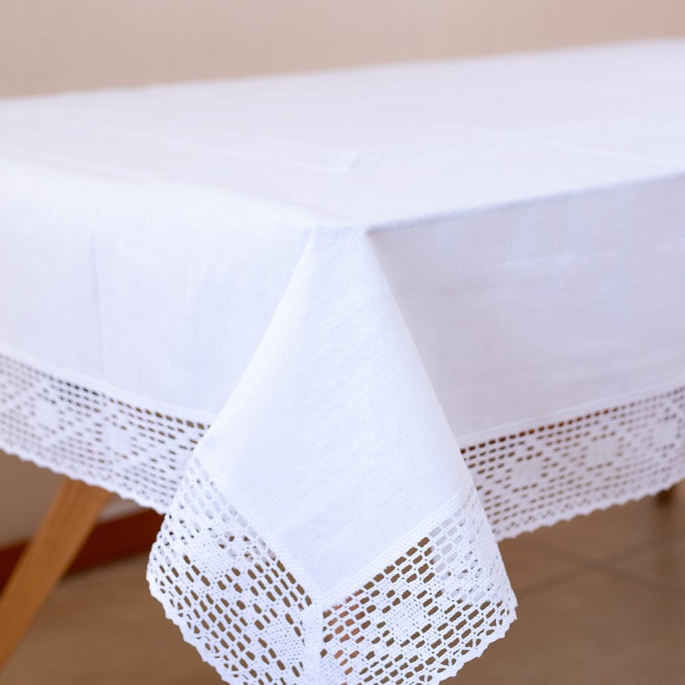 Mantel Puro Blanco Rectangular - 4 Personas (150x220cm) TEX1244N Miolé