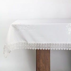 Mantel Rosa Bordada Rectangular - 4 Personas (150x220cm) TEX2047N Miolé