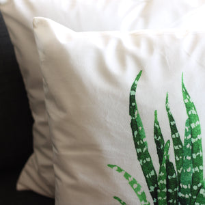 Set 2x Fundas de Cojín Aloe Blanco - 43x43 cm DA00AV Miolé