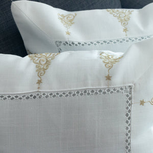 Set 2x Fundas de Cojín Arbolito Dorado 45x45 cm ZO11F Miolé