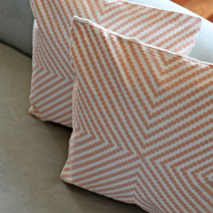 Set 2x Fundas de Cojín Bordada Cinetic Blanco - 43x43 cm JM4182R Miolé