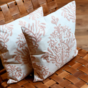 Set 2x fundas de cojín Bordada Flores 43x43 cm JM4182F Miolé