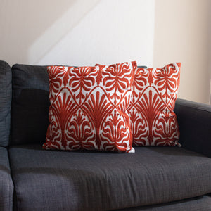 Set 2x Fundas de Cojín Espiga Rojo - 43x43 cm JM5526R Miolé