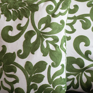 Set 2x Fundas de Cojín Floreado Verde - 43x43 cm JM5528V Miolé