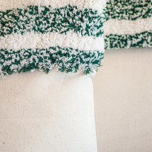 Set 2x Fundas de Cojín Rayas Verde - 43x43 cm JM5521V Miolé