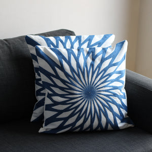Set 2x fundas de Cojín Sol Azul - 43x43 cm JM4181SA Miolé