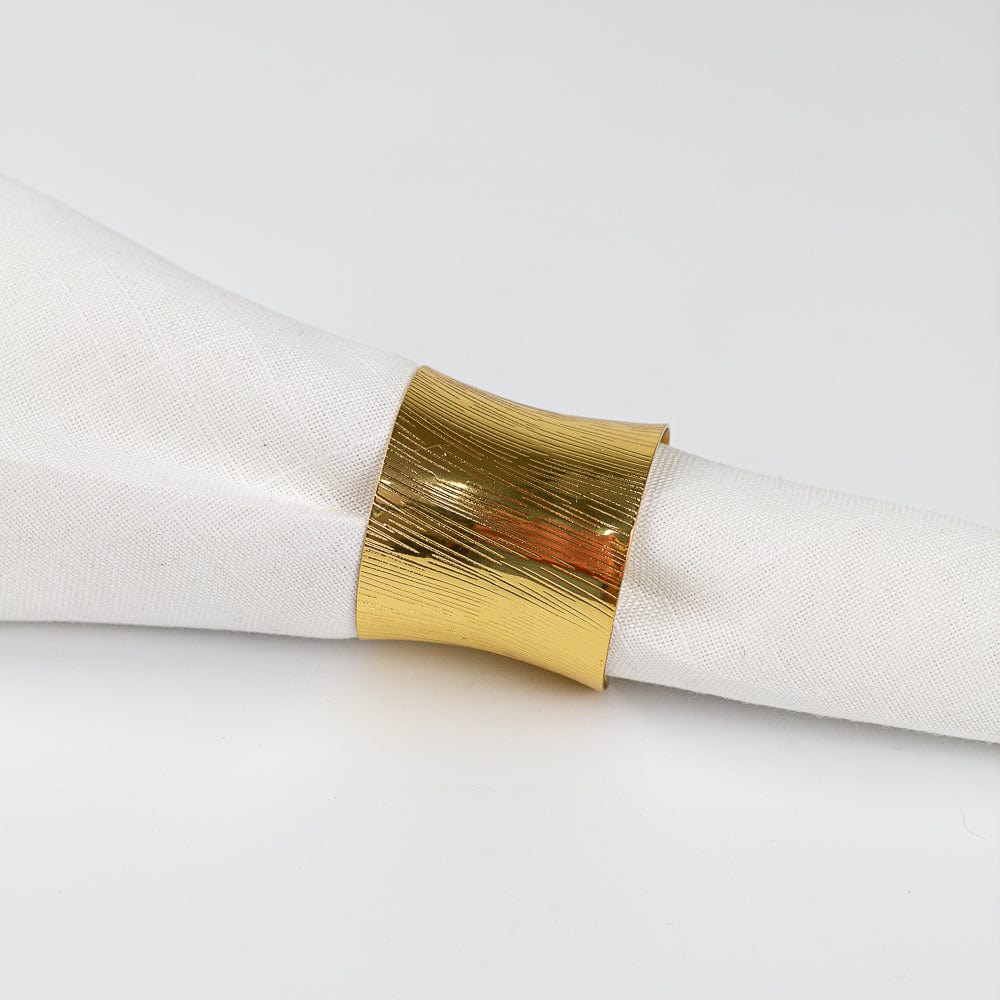 Set 6x Porta Servilleta Brazalete Oro JM5727 Miolé Home